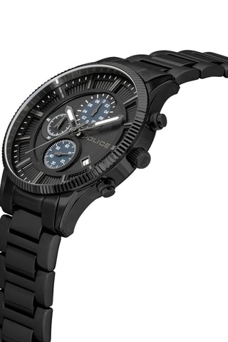 Reloj de cuarzo de acero - Cronógrafo - Negro