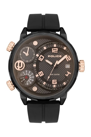 Reloj de cuarzo de silicona - Negro