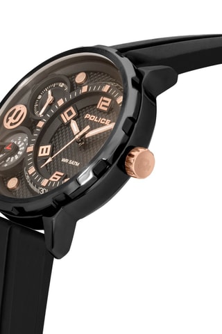 Reloj de cuarzo de silicona - Negro