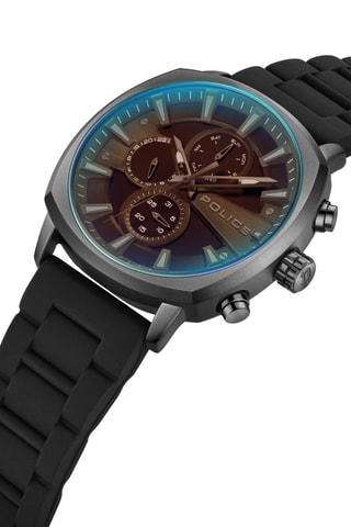 Reloj de cuarzo de silicona - Negro y gris