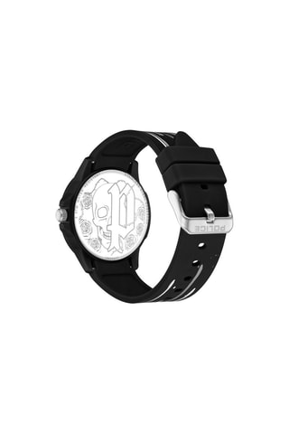 Reloj de cuarzo de silicona - Negro y gris