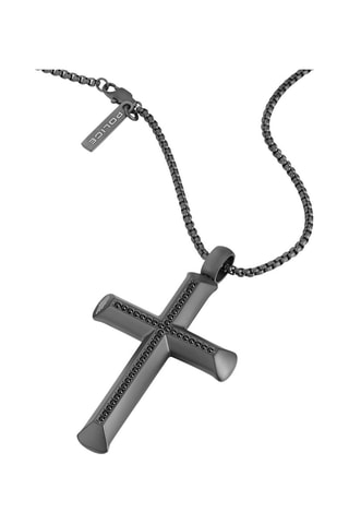 Collar - Plateado y negro