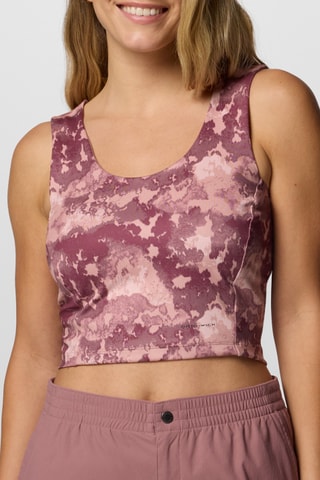 Crop top met tie and dye Boundless Trek™ - Rood