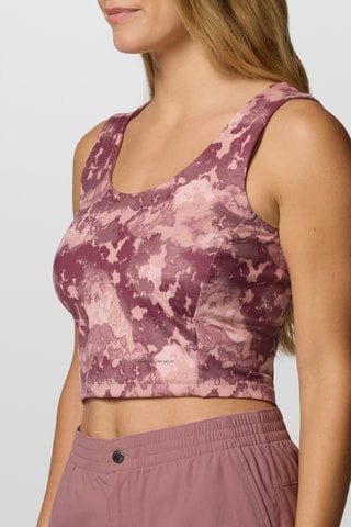 Crop top met tie and dye Boundless Trek™ - Rood