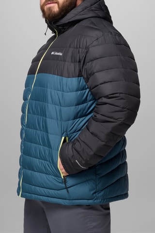 Gewatteerde Jas met Capuchon Powder Lite™ - Pauwblauw 