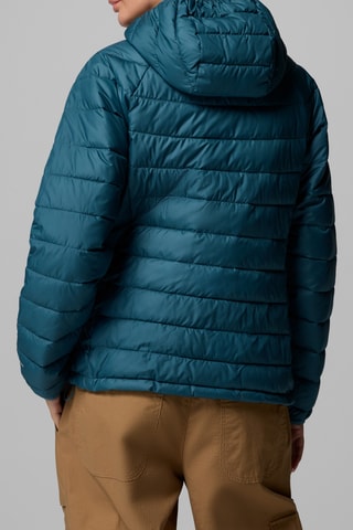 Gewatteerde Jas met Capuchon Powder Lite™ II - Pauwblauw