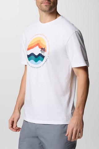 Biologisch Katoenen T-shirt Regular Path Lake™ - Wit