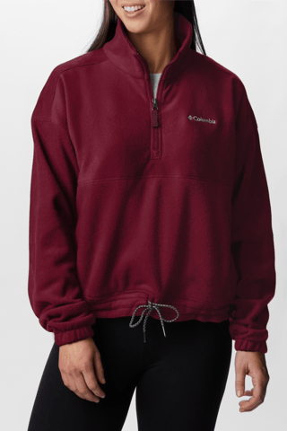 Fleece Sweater Brushy Bay™ - Bordeauxrood