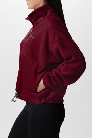 Fleece Sweater Brushy Bay™ - Bordeauxrood