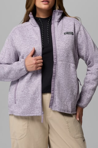 Fleece sweater Weather™ - Gemêleerd Paars