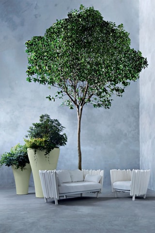 Pot de fleurs Ming - Vert sauge