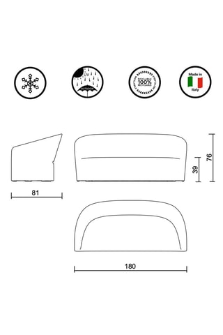 Sofá Pine Beach - Antracita