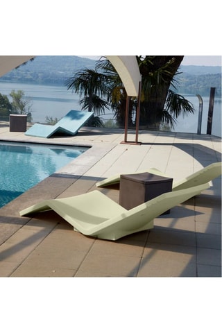 2 chaises longues Aqua - 157 x 70 x 70 cm