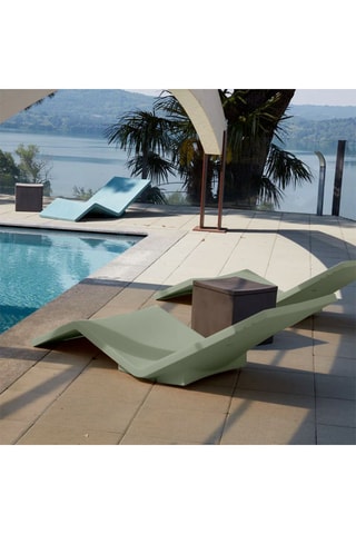 2 chaises longues Aqua - 157 x 70 x 70 cm