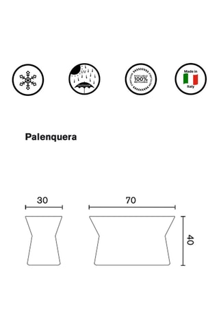 Table basse Palenquera - Anthracite - Lina Obregon
