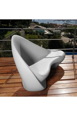 Sofá de jardín Ripple - Blanco - 2 plazas