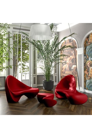 Sofá de jardín Ripple - Rojo teja - 2 plazas