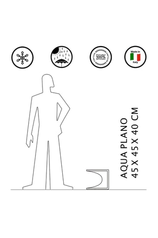 Table basse de jardin Aquaplano - 45 x 40 x 45 cm - Marc Sadler