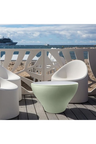 Table basse de jardin Drum - 80 x 50 x 80 cm