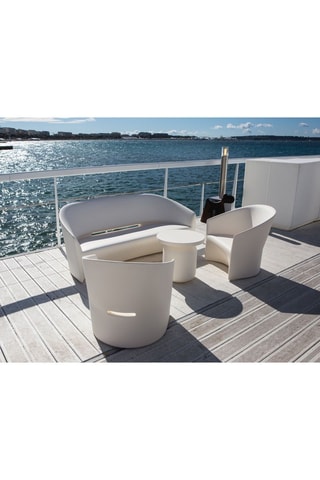 Sillón de jardín Pinebeach - Blanco