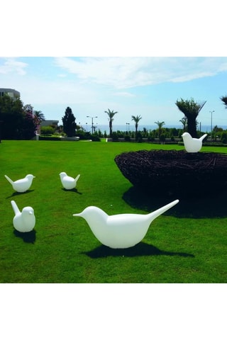 Escultura Pulcino - 80 x 27 x 39 cm - Blanco - Eero Aarnio