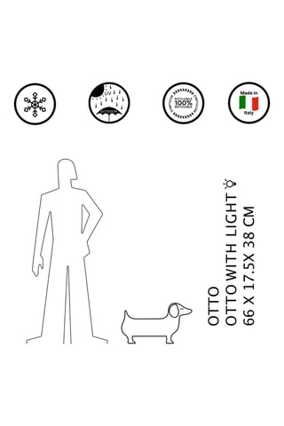 Adorno de perro Otto - Antracita - Alessandra Baldereschi