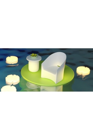 Lampe flottante d’extérieur LED Fiore Di Loto - Blanc - Marta Sansoni