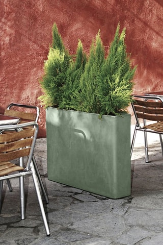 Jardinière lumineuse Rectangular - Vert sauge