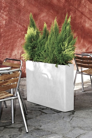 Vase Rectangular - 70 cm - Blanc