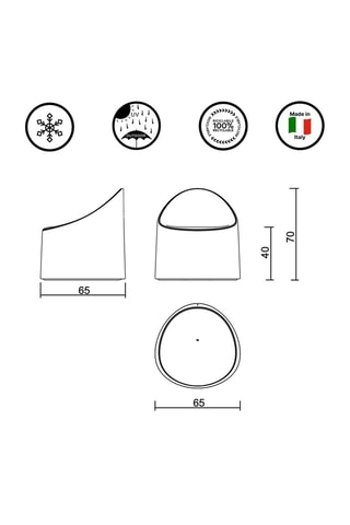 Sillón de jardín Bay - Crudo - Raffaella Mangiarotti