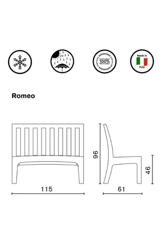 Banc de jardin Romeo - Paolo Rizzatto