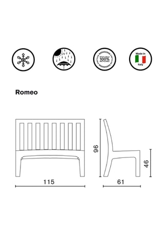 Banc de jardin Romeo - Paolo Rizzatto