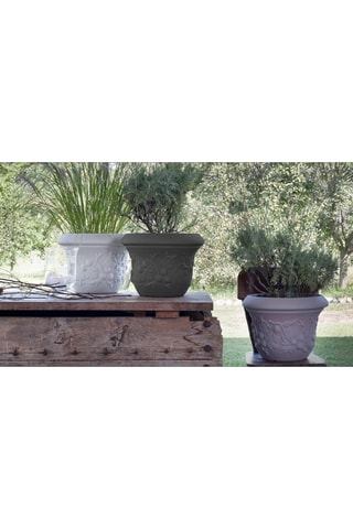 Pot de fleurs UVA Spina - 32 cm - Anthracite