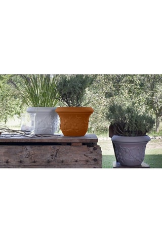 Pot de fleurs UVA Spina - 32 cm - Rouge brique