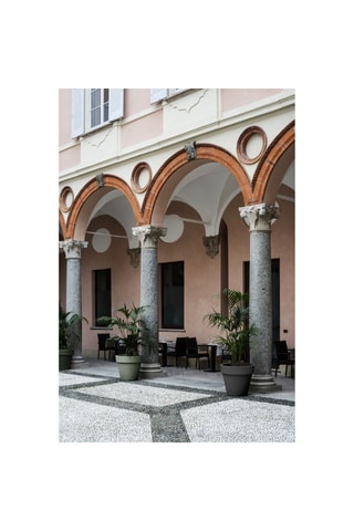 Vase Bordato Liscio - 40 cm - Anthracite