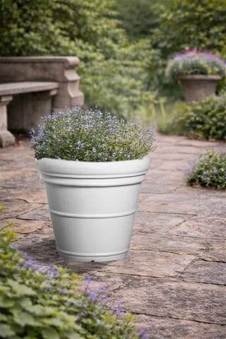 Pot de fleurs Neoclassic Doppio Bordo - 40 cm - Gris