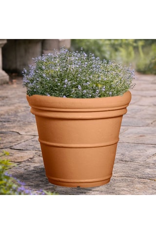 Pot de fleurs Neoclassic Doppio Bordo - 40 cm - Rouge brique