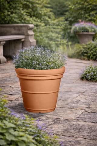 Pot de fleurs Neoclassic Doppio Bordo - 40 cm - Rouge brique