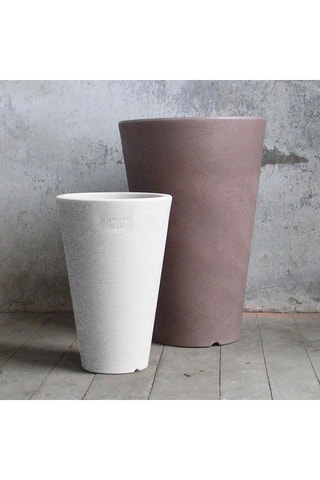 Vase Liscio Siena - 40 x 40 x 60,5 cm - Blanc