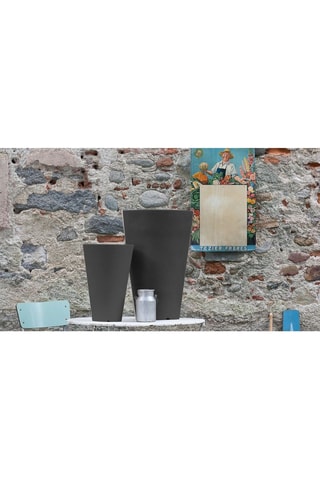 Vase Liscio Siena - 40 x 40 x 60,5 cm - Anthracite