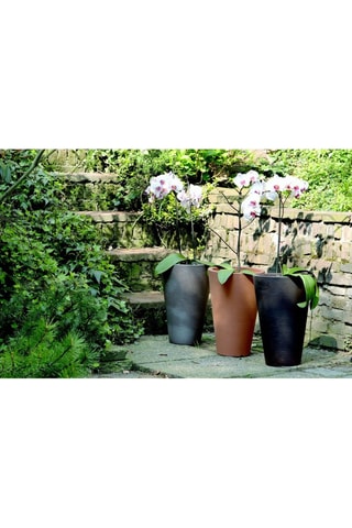 Vase Liscio Siena - 40 x 40 x 60,5 cm - Anthracite