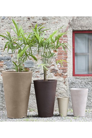 Vase Liscio Siena - 40 x 40 x 60,5 cm - Gris clair