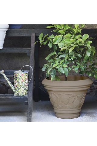 Pot de fleurs Limoni - 38 cm - Gris