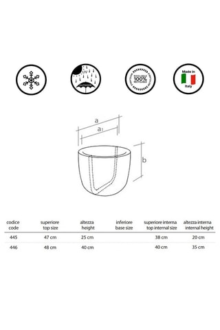 Vase Cup - 48 cm - Blanc - Naoto Fukasawa