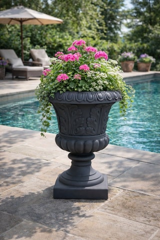 Pot de fleurs Folgliato - 60 cm - Anthracite