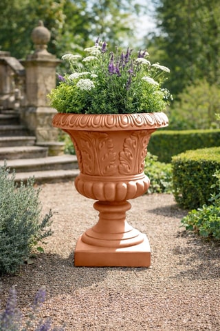 Pot de fleurs Folgliato - 60 cm - Rouge brique