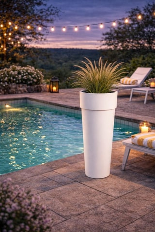 Vase Marcantonio - 90 cm - Blanc