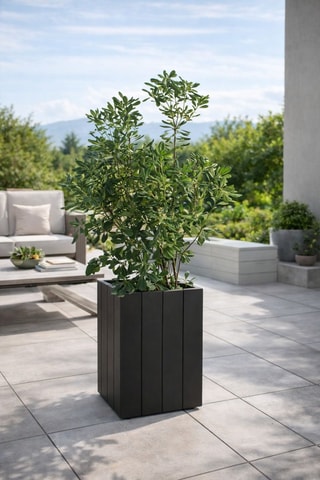 Pot de fleurs Fence - 60 cm - Anthracite - Raffaella Mangiarotti
