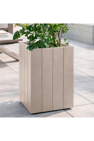 Pot de fleurs Fence - 60 cm - Taupe - Raffaella Mangiarotti