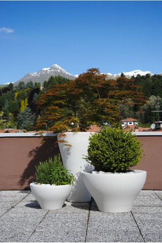 Pot de fleurs Ming - 33 cm - Blanc - Rodolfo Dordoni